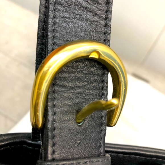 COACH Black Double Strap Shoulder Bag - Picture 8 of 11